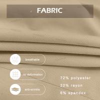 Ropa de trabajo, conjuntos de uniformes elásticos, uniforme de enfermera, uniforme médico para mujer, conjuntos de pantalones rectos de manga corta con cuello en V - details 3