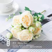 Flores Artificiales de Seda Blanca 2PCS Peonías para Decoración de Vase de Hogar, Ramo Navideño, Boluo de Boda, Accesorios de Fiesta - details 7