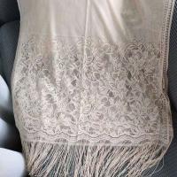 Borlas dama de honor chal pañuelo pañuelos para el cabello vestido chal protector solar chal encaje bufanda novia chal playa hilo mujer bufanda - details 18