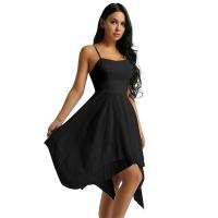 Tutú de ballet para mujer adulta con tirantes finos, vestido contemporáneo de gasa asimétrico, trajes de danza lírica - details 21