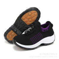 Zapatos antideslizantes de mujer de gran tamaño, zapatos de madre, calcetines, zapatos informales de tejido con mosca, zapatos de mujer mecedora - details 3