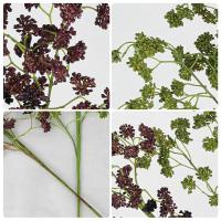 Rama de fruta de acebo Artificial, 4 tenedores, elegante fruta de Milán falsa de plástico, plantas verdes simuladas realistas, decoración para el hogar y la Oficina - details 3