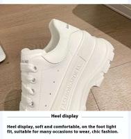 2024 primavera nuevo M05 zapatos de tenis de encaje Casual para hombres blanco de corte bajo deportes y ocio invierno fondo grueso - details 5
