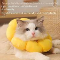 Collar de Esterilización de Gato y Perro en Forma de Flor Amarilla Material Suave, Diseño Circular, No Es Fácil de Agrar, Adecuado para Gatos y Perros Esterilizados - details 3