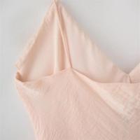 Vestido de tirantes con decoración en capas 2025, estilo simple y elegante, falda larga de vacaciones, ropa nueva de verano para mujer - details 8