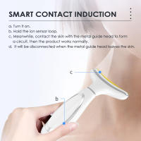 Máquina de estiramiento facial para cuello, masajeador facial de microcorriente, terapia de fotones Led, vibración, antiarrugas, removedor de doble mentón, caliente y refrescante - details 10