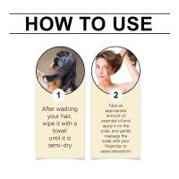 Aceite esencial de ricino para reparar el cuero cabelludo seco y dañado, hidratante, cabello denso, lo que lo hace suave y hermoso - details 3