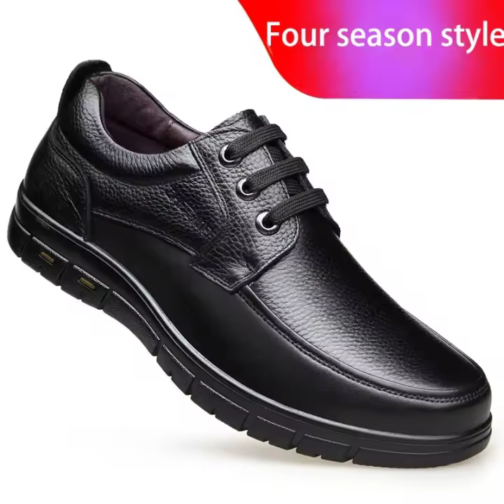 Mocasines Retro de marca para hombre, zapatos de conducción italianos transpirables, zapatos con cordones de suela suave de cuero genuino - 1