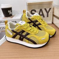 Forrest Gump zapatos mujer 2025 primavera nuevo amarillo super fuego alemán entrenamiento cuero zapatos de moda versión coreana mostrando pies pequeños deportes zapatos casuales - details 7