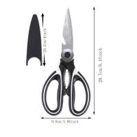 Tijeras de Cocina de Acero Inoxidable Cuchillas Ultra-Afiladas para Cortar Carne Eficientemente - details 1