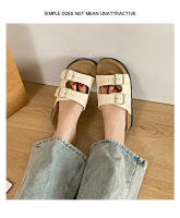Zapatillas de suela gruesa con correa abierta para mujer, sandalias antideslizantes de playa al aire libre de verano - details 16