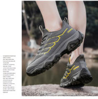 Zapatos ligeros de senderismo para hombre, zapatillas de viaje transpirables para exteriores, resistentes al desgaste, antideslizantes, para caminar, Verano - details 14