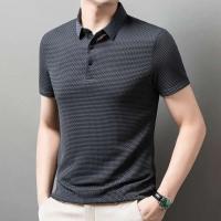Nueva camisa Polo de color liso, combinada con un tejido vaquero informal de manga corta, cómodo y transpirable, adecuado para el verano - details 24