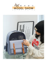 Nueva bolsa de salida para gatos, bolsa portátil, mochila transpirable de gran capacidad para mascotas, mochila para gatos - details 10