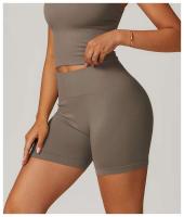 Pantalones cortos deportivos sin costuras para mujer, monos push-pull de cintura alta para gimnasio, ropa de yoga - details 0