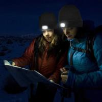 Gorros con luz LED Unisex, gorros cálidos de invierno, linterna, pesca, Camping, paseo nocturno - details 4
