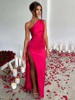 Elegante Vestido Largo de Verano con Hombro Descubierto Sexy Escote de Espalda Alta y Abierto hasta la Cintura Vestido de Fiesta de Cada Noche - details 1