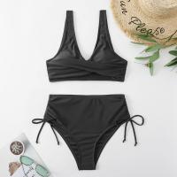 Bikini hueco con tirantes atornillados en dos partes y un nuevo bañador sexy de cintura alta - details 10