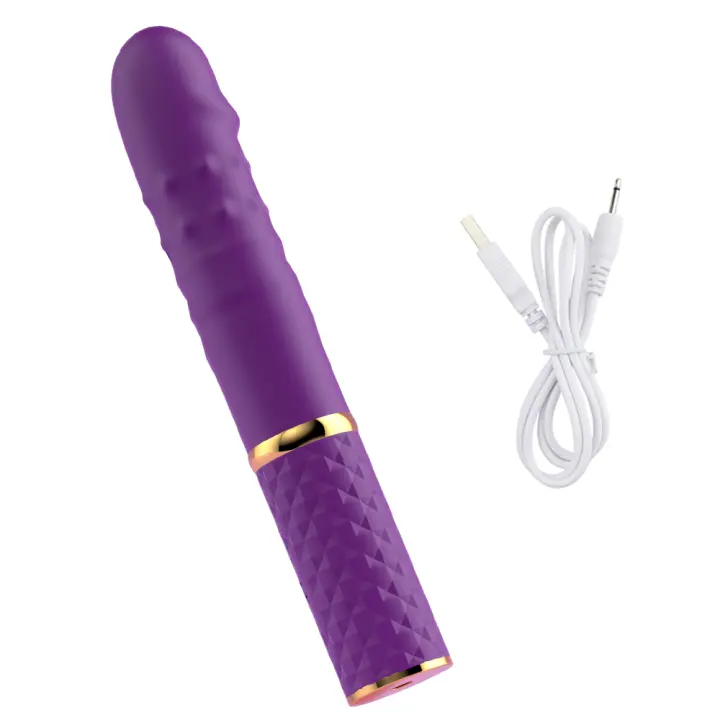 Consolador vibrador retráctil para mujer, masajeador vaginal de punto G, tapón anal con ventosa, estimulador, masturbador, juguete sexual para adultos - 1