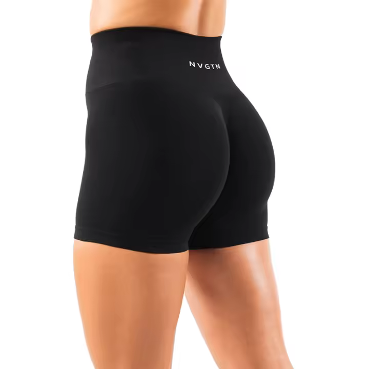 Pantalones Cortos de Yoga Ampliados NVGTN de Spandex para Mujeres Ropa de Gimnasio Suave para Entrenamiento - 1
