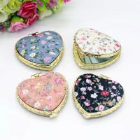 Espejo Floral de bolsillo para mujer, Mini espejo de maquillaje plegable portátil compacto de dos lados, maquillaje cosmético Vintage para regalo - details 1