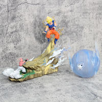 Figura de acción de Buu vs Goku, Super Saiyan, Genki Bomb, estatua de Pvc, modelo de colección, juguetes, regalo - details 2