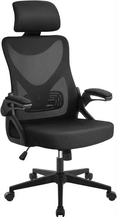 Silla de Oficina Ergonómica Silla Reposabrazo Ajustable Silla Oficina Trabajo con Reposacabeza Silla Giratoria Rosa - 1