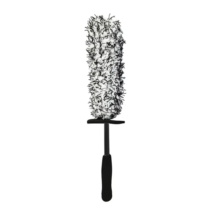Súper cepillo para lavado de coches, cepillo Premium de felpa para ruedas, mango antideslizante, llantas fáciles de limpiar, radios, barril de rueda, accesorios para coche. - 1