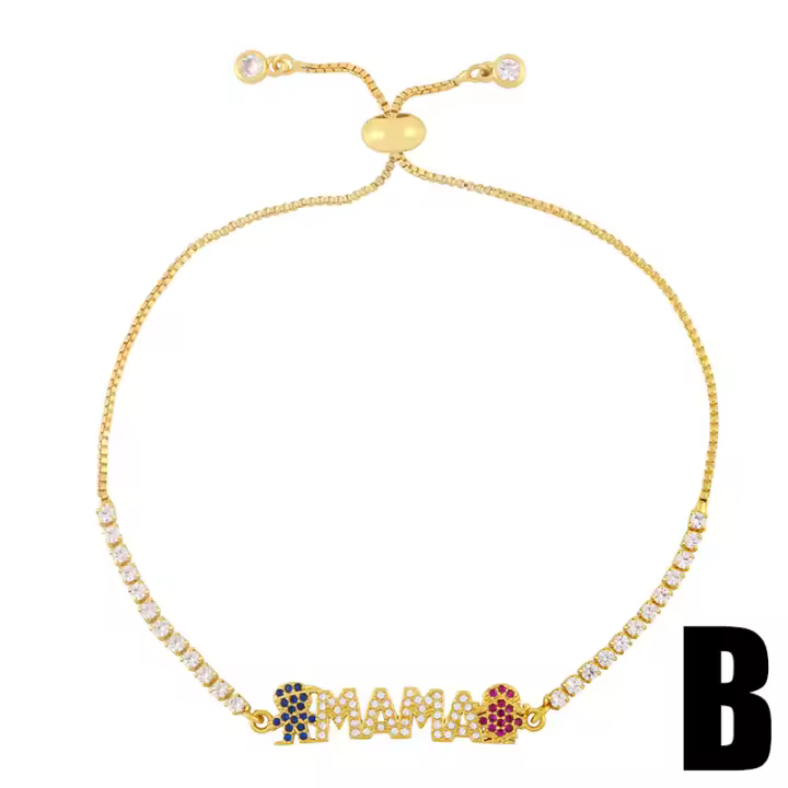 Pulseras "MAMA" para mujer,regalos dia de la madre,regalo de joyería,Regalo Pulsera Día de la Madre en Caja de Regalo - 1