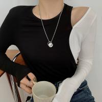 Collar Anillo Colgante Hip Hop Trendy para Mujer, Diseño Premium y Único, Collar Largo para Suéter y Sudaderas - details 6
