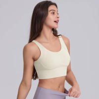 Hamidou-Sujetador de Yoga para mujer, Top corto de Fitness, sujetadores deportivos a prueba de golpes, gimnasio sin costuras, Sujetador deportivo de alto impacto, antisudor, Fitness, sin costuras - details 23