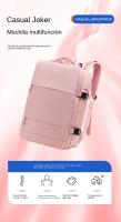 Mochila para niñas de gran capacidad multifuncional, clasificación en seco y húmedo, viaje corto, mochila impermeable de nylon. - details 0