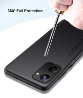 Funda de Lujo de Cuero PU para Realme 10 Pro Plus 5G Protección Total de Silicona Mate - details 6