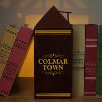 Estante de madera para libros, miniatura de casa de bosque con luciérnagas, casa de muñecas con animales, sujetalibros, juguete para adultos y niños, regalo. - details 3