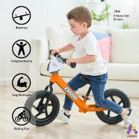años, Edad 18 Meses a 5 años, Bicicleta de Empuje de 12 Pulgadas con Placa Individual (3 juegos de pegatinas incluidas), Bicicleta de regalo para 2-3 niños y niñas - details 7