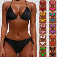 Nuevo conjunto de bikini de verano para mujer, sujetador push-up sexy con almohadilla - details 0