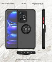 KEYSION-funda mate para Redmi Note 12 Pro + 5G, silicona transparente + soporte de anillo de PC, funda de teléfono a prueba de golpes para Xiaomi POCO X5 Pro 5G - details 6