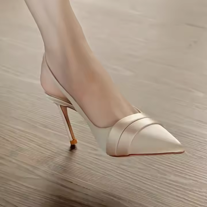 Sandalias de Tacón Alto para Mujer Verano 2025 Diseño de Punta en Pico, Elegante y Formal - 1