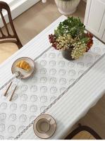 Mantel de mesa de comedor rectangular de jacquard ENCE grueso de estilo francés, mantel de tela para el hogar - details 2