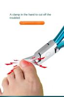 1 Uds profesional para uñas gruesas en relieve cortador de uñas de mango largo antideslizante de apertura amplia - details 7
