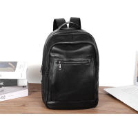 Mochila de piel auténtica 100% para hombre, mochila para portátil de 14 pulgadas, vintage, a la moda - details 2
