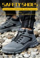 Zapatos de Seguridad para Hombres Punta de Acero, a Prueba de Afilados, Indestructibles - details 1