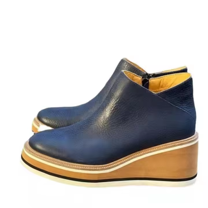 2025 Botas de tacón alto con suela gruesa para mujer, zapatos de moda de gran tamaño, otoño e invierno, - 1
