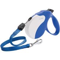 Ferplast - Correa retráctil para Perros Amigo Cord L, Cordón Enrollable, 5 m, máx. 50 kg, azul oscuro - details 0