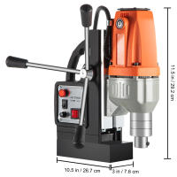 SucceBuy-taladro magnético de 220V-240V, 980W, 680RPM, perforadora de Metal, perforación y roscado de núcleo de 35mm, prensa de taladro de alta potencia - details 1
