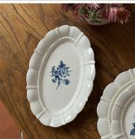 Plato de Cena Cerámico Vintage Ahunderjiaz Estampado de Flor Francesa Vajilla de Mesa Occidental - details 9