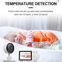 Cámara de vigilancia interior WLAN 720P, monitor de bebé con infrarrojos de visión nocturna - details 3