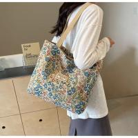 Bolso de Hormigas Florales Vintage Bolso de Mano de Estilo Mori con Capacidad Grande, Cinturón Suave, Cierre de Cremallera, Azul Ideal para Mujeres, Work, Compras, Llevamiento Diario - details 10