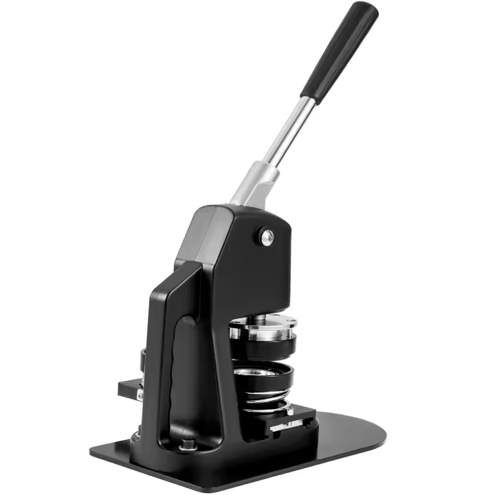 SucceBuy Máquina para hacer botones, kit de prensa para perforar insignias de 1 "y 2,25", fabricante de pines DIY para niños, incluye piezas de botones de 500 piezas - 1