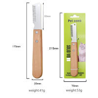 Cuchillo para quitar el pelo flotante de mascotas, peines para perros, suministros prácticos para mascotas - details 2